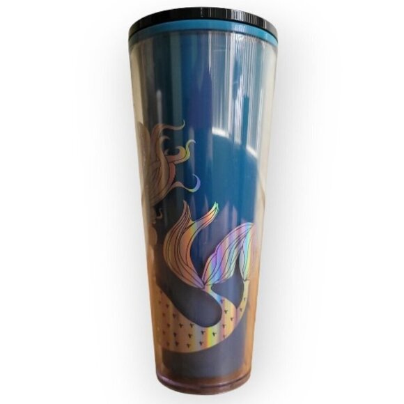 Starbucks 24oz Blue Mermaid Siren Tumbler Holiday 2021 - Picture 3 of 5
